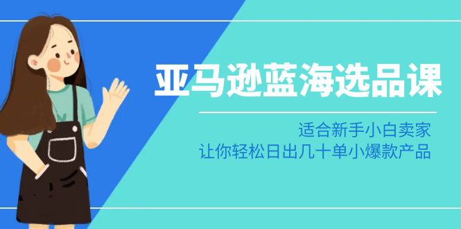 亚马逊蓝海选品课：新手小白轻松打造日出几十单小爆款产品