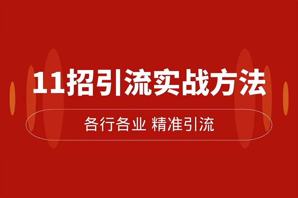 私域流量引爆秘籍：11招精准引流实战课，让你的客户源源不断找上门！