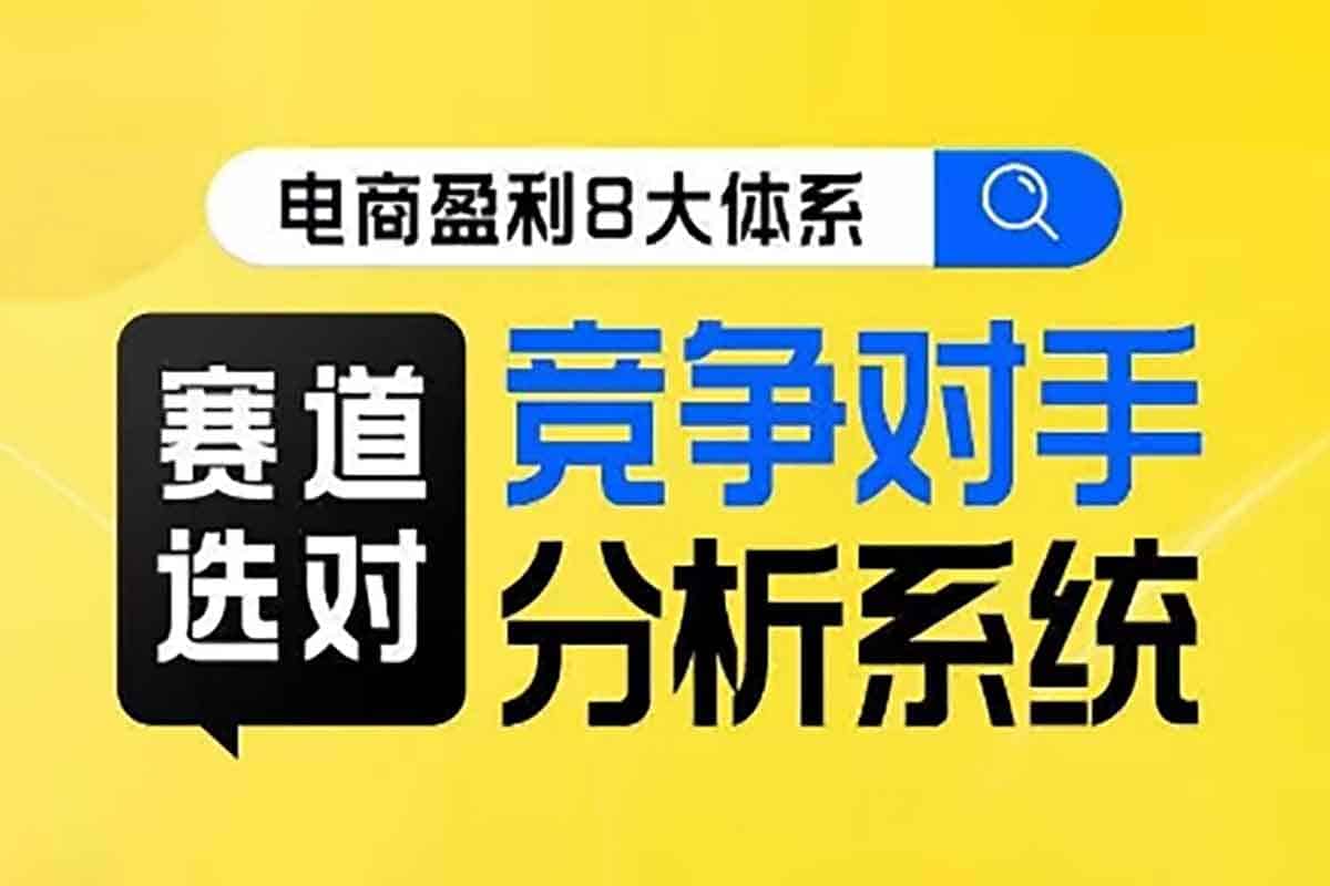 电商盈利8大体系：选对赛道，秒杀竞争对手的系统秘籍！