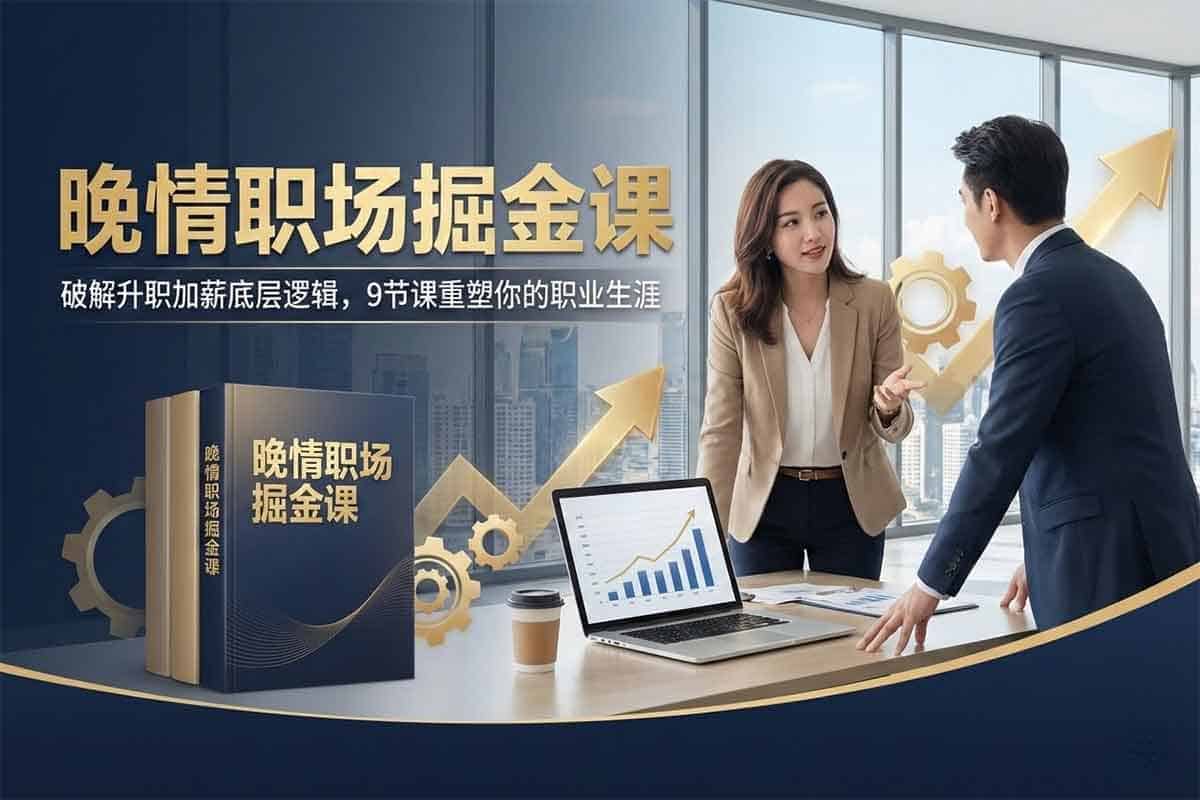 晚情职场掘金课：升职加薪、高情商管理、心态重塑全攻略，助你职场开挂！